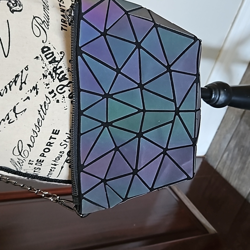 Iridescent Crossbody Hobo Style Bag - Picture 2 of 5